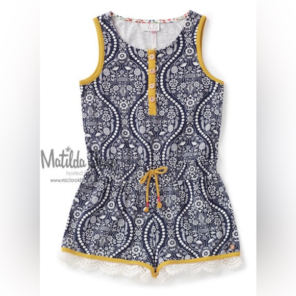 Girls Size 8 Matilda Jane 435 “Southern Sun” Romper - Picture 2 of 6